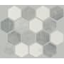 Shaw Sample only of CS56P Bianco Carrara / Blue Grigio / Thassos White