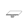 Shaw Villa 78" Long Hardwood Flooring T -Molding - Sold by Piece Limestone