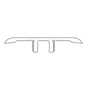 Shaw Oak Crest 94" Laminate Flooring T-Molding - Sold by Piece Woodmont Buff