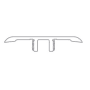 Shaw Titan HD Plus 94" Long Vinyl Flooring T -Molding - Sold by Piece Pandor Oak