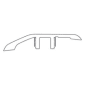 Shaw Three Rivers 94" Long Vinyl Flooring Omni Trim Reducer - Sold by Piece Ball Glass