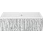 Shaws Shaker 33" Farmhouse Single Basin Fireclay Kitchen Sink Lines Silver