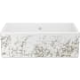 Shaws Shaker 33" Farmhouse Single Basin Fireclay Kitchen Sink Metallic Gold