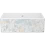 Shaws Shaker 33" Farmhouse Single Basin Fireclay Kitchen Sink Patina Blue / Gold