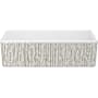 Shaws Shaker 36" Farmhouse Single Basin Fireclay Kitchen Sink Lines Gold