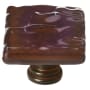 Sietto Glacier 1-1/4 Inch Square Cabinet Knob Oil Rubbed Bronze