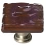 Sietto Glacier 1-1/4 Inch Square Cabinet Knob Satin Nickel