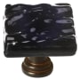 Sietto Glacier 1-1/4 Inch Square Cabinet Knob Oil Rubbed Bronze