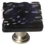 Sietto Glacier 1-1/4 Inch Square Cabinet Knob Satin Nickel
