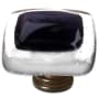 Sietto Reflective 1-1/4 Inch Square Cabinet Knob Oil Rubbed Bronze