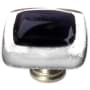 Sietto Reflective 1-1/4 Inch Square Cabinet Knob Satin Nickel