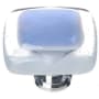 Sietto Reflective 1-1/4 Inch Square Cabinet Knob Polished Chrome