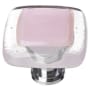 Sietto Reflective 1-1/4 Inch Square Cabinet Knob Polished Chrome