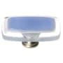 Sietto Reflective 2 Inch Rectangular Cabinet Knob Satin Nickel