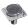 Sietto Geometric 1-1/4 Inch Square Cabinet Knob Satin Nickel