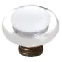 Sietto Reflective 1-1/4 Inch Mushroom Cabinet Knob Oil Rubbed Bronze