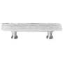 Sietto Skinny Glacier 3 Inch Center to Center Bar Cabinet Pull Polished Chrome