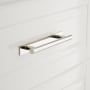 Signature Hardware 6" Avignon Solid Brass Cabinet Pull With Backplate Polished Nickel