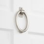 Signature Hardware 6-7/8" X 3-1/2" Brass Door Knocker Satin Nickel