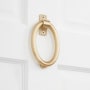 Signature Hardware 6-7/8" X 3-1/2" Brass Door Knocker Satin Brass