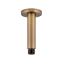 Signature Hardware 4" Round Ceiling-Mount Shower Arm Aged Brass