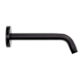 Signature Hardware 8" Contemporary Wall Mounted Shower Arm and Flange Matte Black