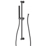 Signature Hardware 1.8 GPM Contemporary Tubular Single Function Hand Shower Package - Includes Slide Bar and Hose Matte Black