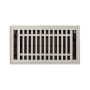 Signature Hardware Contemporary Steel Floor Register - 6" x 14" (7-1/4" x 15" Overall) Brushed Nickel