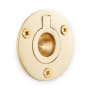 Signature Hardware 1-1/2 Inch Center to Center Flush Cabinet Pull Polished Brass