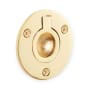 Signature Hardware 2 Inch Center to Center Flush Cabinet Pull Polished Brass