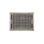Signature Hardware Honeycomb Brass Floor Register - 9" x 12" (10-1/4" x 13-3/8" Overall) Brushed Nickel
