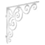 Signature Hardware Victorian 11-3/4" Iron Shelf Bracket Distressed White