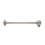 Signature Hardware Ornate 19-5/8" Wall Mounted Standard Shower Arm and Flange Brushed Nickel