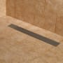 Signature Hardware Carmen 28" Linear Shower Drain with Flange Brushed Stainless Steel