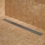 Signature Hardware Carmen 40" Linear Shower Drain with Flange Brushed Stainless Steel
