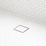 Signature Hardware Cohen 4" Tile Insert Shower Drain with Flange Brushed Stainless Steel