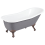 Dark Gray / Oil Rubbed Bronze Feet