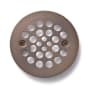 Signature Hardware 4-1/4" Round Shower Drain Strainer Oil Rubbed Bronze