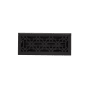 Signature Hardware Ballas Steel Floor Register - 4" x 10" (5-1/4" x 11-3/8" Overall) Black