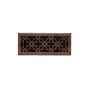 Signature Hardware Ballas Steel Floor Register - 4" x 10" (5-1/4" x 11-3/8" Overall) Oil Rubbed Bronze