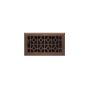 Signature Hardware Appert Steel Floor Register - 4" x 8" (5-1/4" x 9-3/8" Overall) Oil Rubbed Bronze