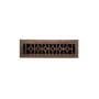Signature Hardware Appert Steel Floor Register - 2-1/4" x 12" (3-1/2" x 13-3/8" Overall) Oil Rubbed Bronze