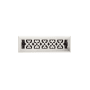 Signature Hardware Hutch Steel Floor Register - 2-1/4" x 12" (3-1/2" x 13-3/8" Overall) Brushed Nickel