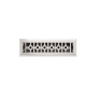 Signature Hardware Appert Steel Floor Register - 2-1/4" x 12" (3-1/2" x 13-3/8" Overall) Brushed Nickel