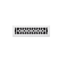 Signature Hardware Appert Steel Floor Register - 2-1/4" x 12" (3-1/2" x 13-3/8" Overall) White