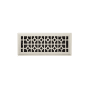 Signature Hardware Appert Steel Floor Register - 4" x 10" (5-1/4" x 11-3/8" Overall) Brushed Nickel