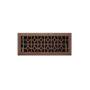 Signature Hardware Appert Steel Floor Register - 4" x 10" (5-1/4" x 11-3/8" Overall) Oil Rubbed Bronze