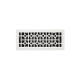 Signature Hardware Appert Steel Floor Register - 4" x 12" (5-1/4" x 13-3/8" Overall) White