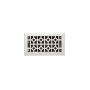 Signature Hardware Appert Steel Floor Register - 4" x 8" (5-1/4" x 9-3/8" Overall) Brushed Nickel