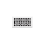 Signature Hardware Appert Steel Floor Register - 4" x 8" (5-1/4" x 9-3/8" Overall) White